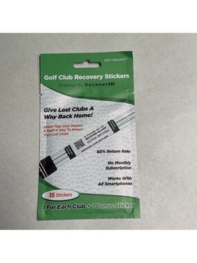 KeySmart RecoveryID NEW in Sealed Package Golf Club Recovery Labels